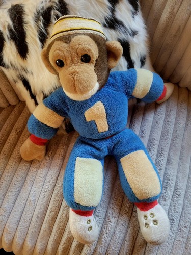 Ancienne peluche singe sportif - singe,