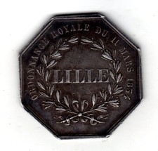 JETON TOKEN Ordonnance ROYALE DU 11 MARS 1834 LILLE CAISSE EPARGNE ARGENT SILVER
