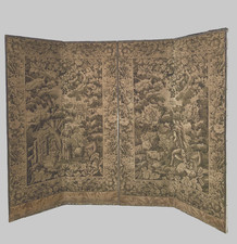 Paravent a quatre feuilles en