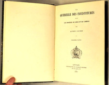 CAUCHIE QUERELLES INVESTITURES