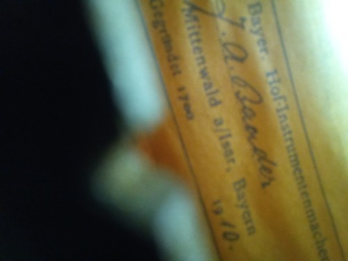 Antique violin baader - violin, j.a.
