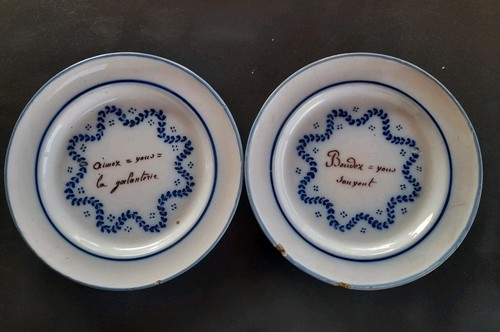 Assiette parlante ancienne - assiette,