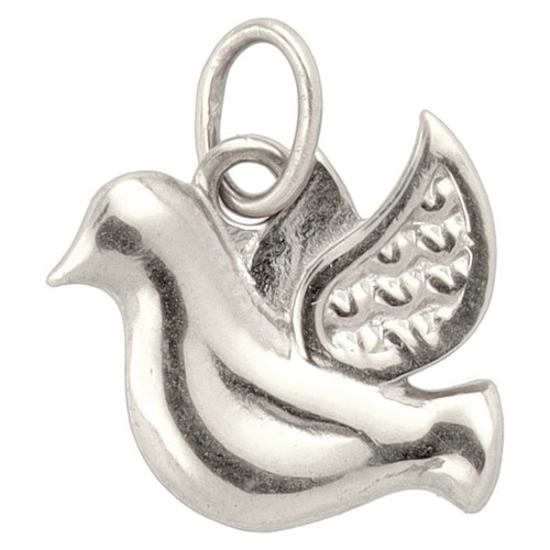 Pendentif colombe acier - en,