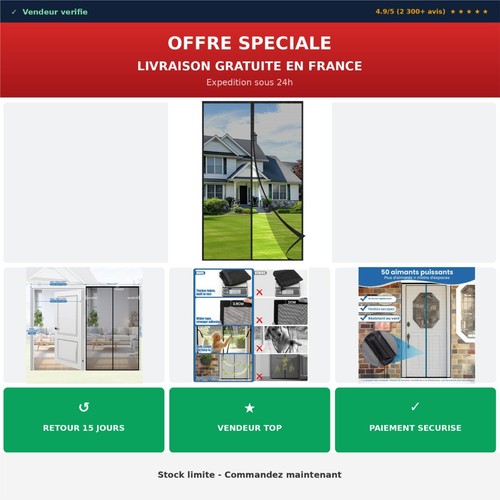 Moustiquaire magnétique porte