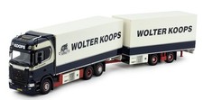 TEKNO, SCANIA S Highline 6x2 porteur avec remorque 2 Essieux WOLTER KOOPS, éc...