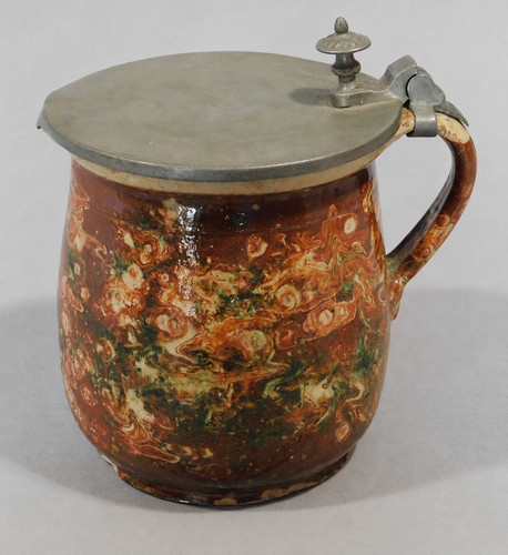Antique french jaspe pottery - jaspe,