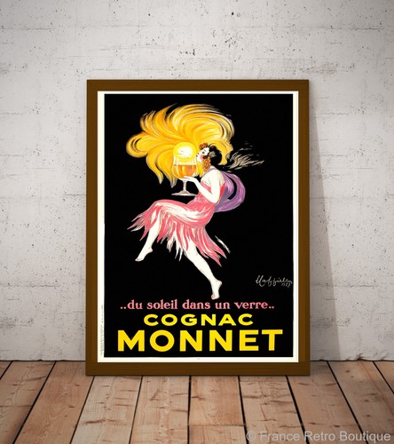 Cognac monnet vintage poster - ,