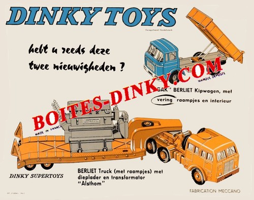 Dinky toys 898 - 898/585, affichette