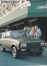 Catalogue / brochure Peugeot 104 Z Style Z 1984 France