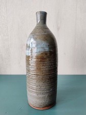 Vase bouteille grés