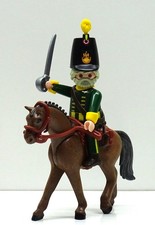 Garde Chevalier Vert Hussard Dragon L Playmobil À Français Napoléon Custom RAR