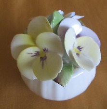 Vase bouquet de fleurs porcelaine anglaise décoration de table N°3