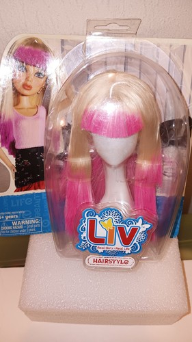 Liv dolls wig hairstyle pink - dolls,