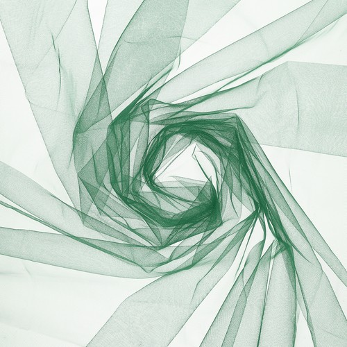 Tissu organza vert - , foncé
