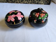 Lot 2 boites à bijoux pots