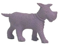 Tintin - Figurine monochrome Esso Belgique - Gustav le chien (mauve)