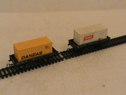 Lot wagons plats ho - de,