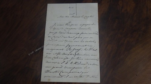 1870 emilio naudin lettre - 1870.emilio,