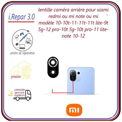 Lentille arrière xiaomi - xiaomi, mi