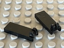 2 x LEGO Black Hinge Tile 4531