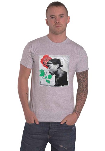 Tupac shirt rose portrait - tupac,