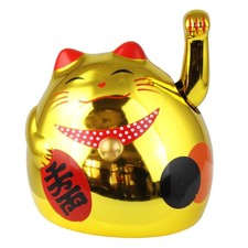 Chat chanceux signe porte