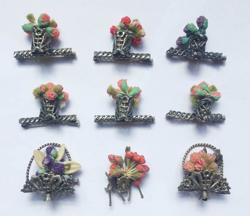 Vintage lot broche bouquet - broche,