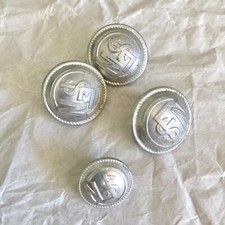 SNCF - 4 Boutons bombés en