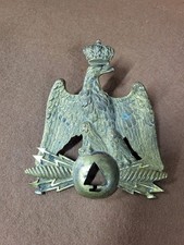 PLAQUE DE SHAKO AIGLE COURONNE