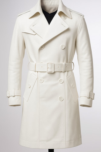 Trench coat homme cuir - en,