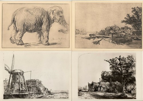 Lot postcards - of,