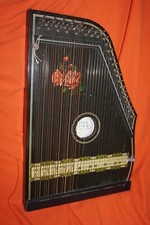 Cithare 5 accords et 21 cordes, années 1950-1960, en bon état, Gitarr Zither