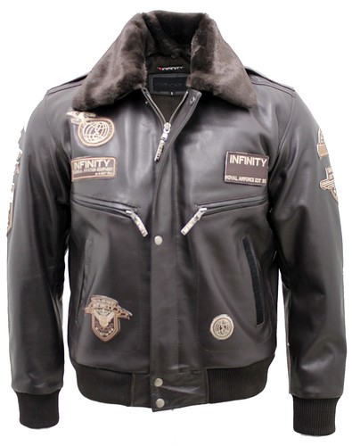 Veste pilote cuir - veste, en