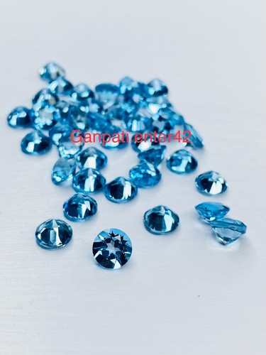 Topaze bleu suisse facettes - topaze,