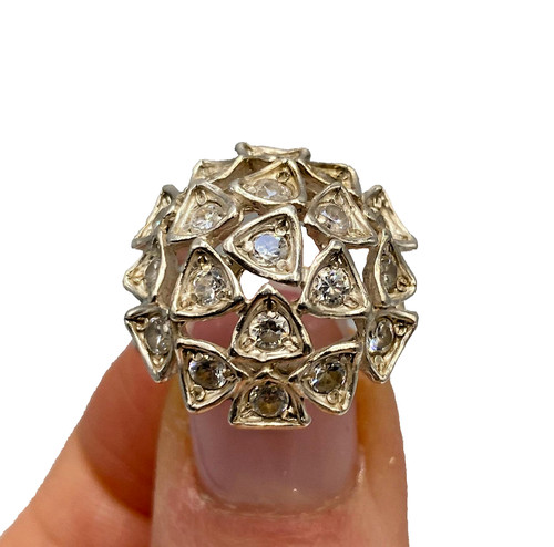 Bague vintage argent - bague,
