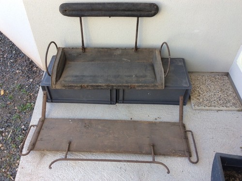 Ancien banc calèche repose - banc, de