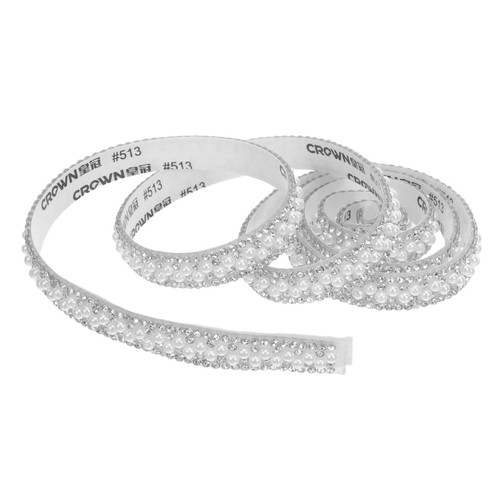 Pcs ruban strass perlé - ruban,