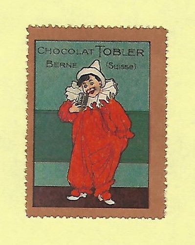 Swiss poster stamp chocolat - stamp,