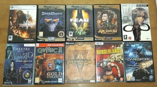 Lot jeux vidéo - 10, pc