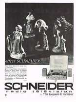 PUBLICITE ADVERTISING   1962   SCHNEIDER  éléctrophone