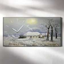Horloge décorative sur toile