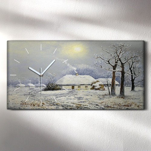 Horloge décorative sur toile