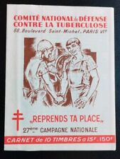 carnet timbres 10 vignettes