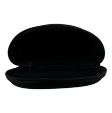 Etui à Lunettes avec Fermeture Eclair Glissière Zip Renforcé étui Coqué Noir