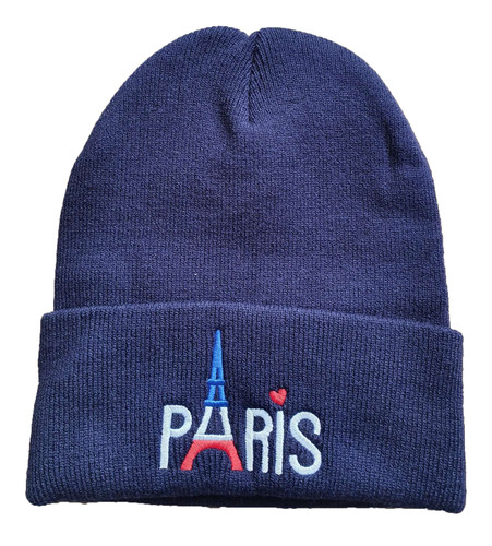 Bonnet double pour - pour, bleu