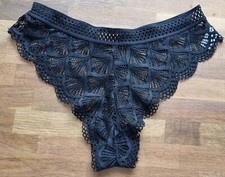 culotte femme Dentelle Noir Taille S/36 Neuf