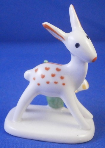 Figurine porcelaine faon - figurine, en