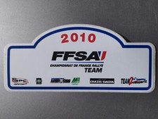 autocollant. Rallye. Plaque