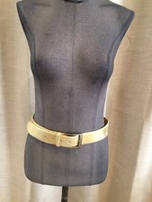 Superbe Ceinture Cuir dorée