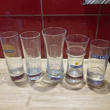 Lot De 5 Verres Tubes Ricard